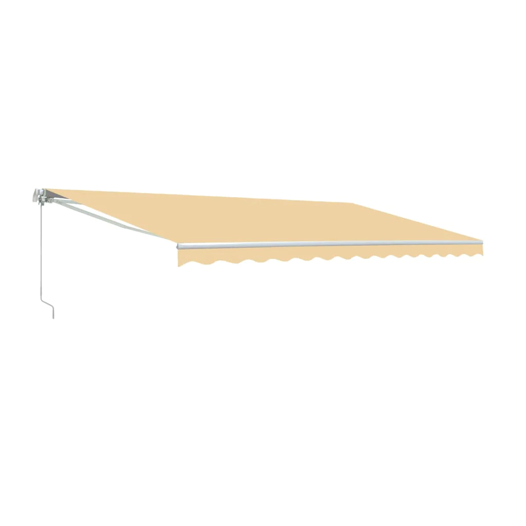 Aleko Motorized Retractable Patio Awning 16x10 Feet Ivory AWM16X10IVORY29-AP