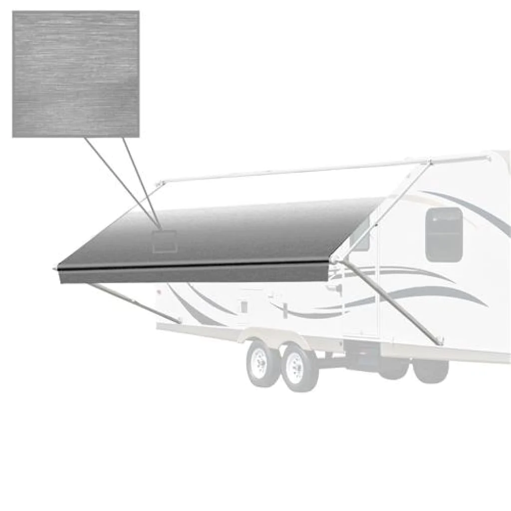 Aleko Retractable RV/Patio Awning 10 x 8 Feet Grey RVAW10X8GREY26-AP