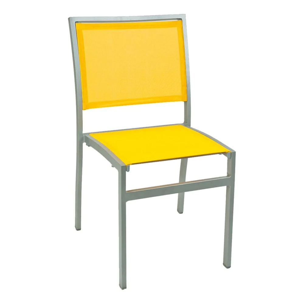Aluminum Outdoor Frame Chair With Textile Back