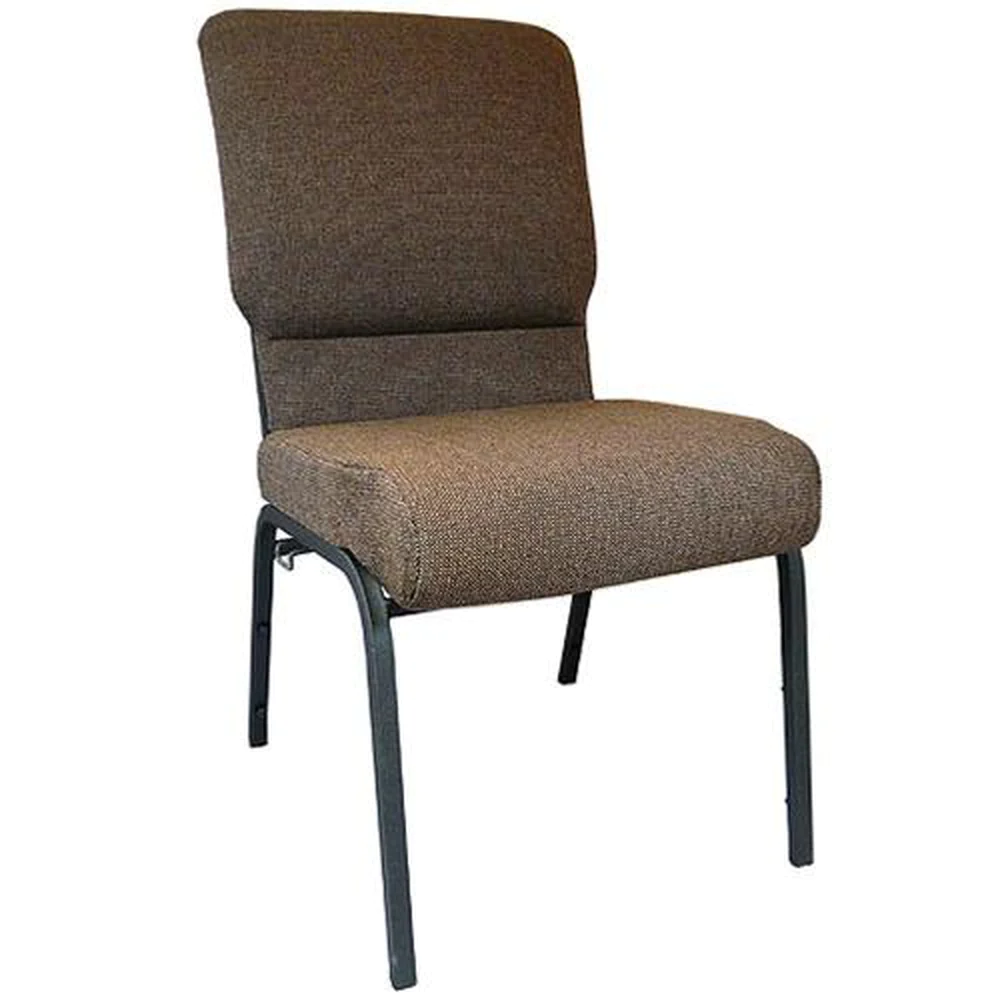 Advantage 18.5 Inch Church Chairs - Textured Black Frame