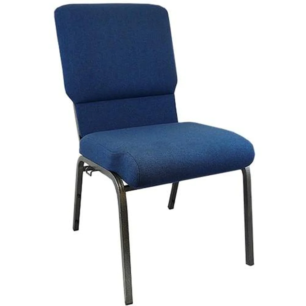 Advantage 18.5 Inch Church Chairs - Silver Vein Frame