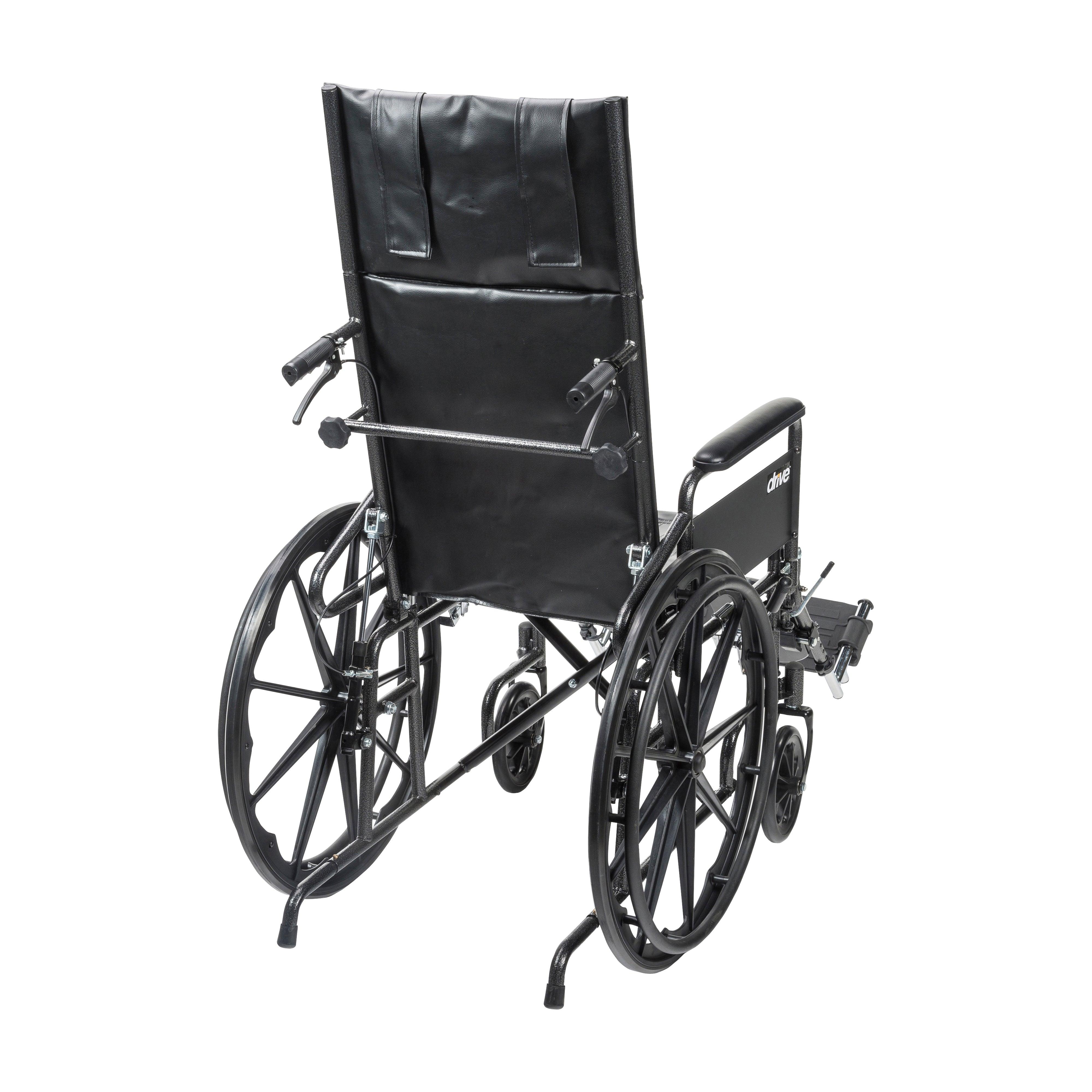 Drive Medical Silver Sport Full-Reclining Wheelchair