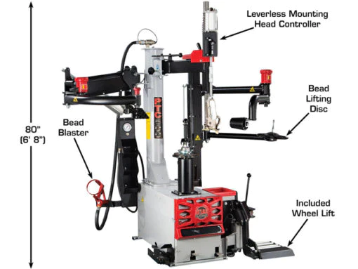 Atlas Platinum PTC500 Tire Changer, PWB90XL 3D Wheel Balancer Combo