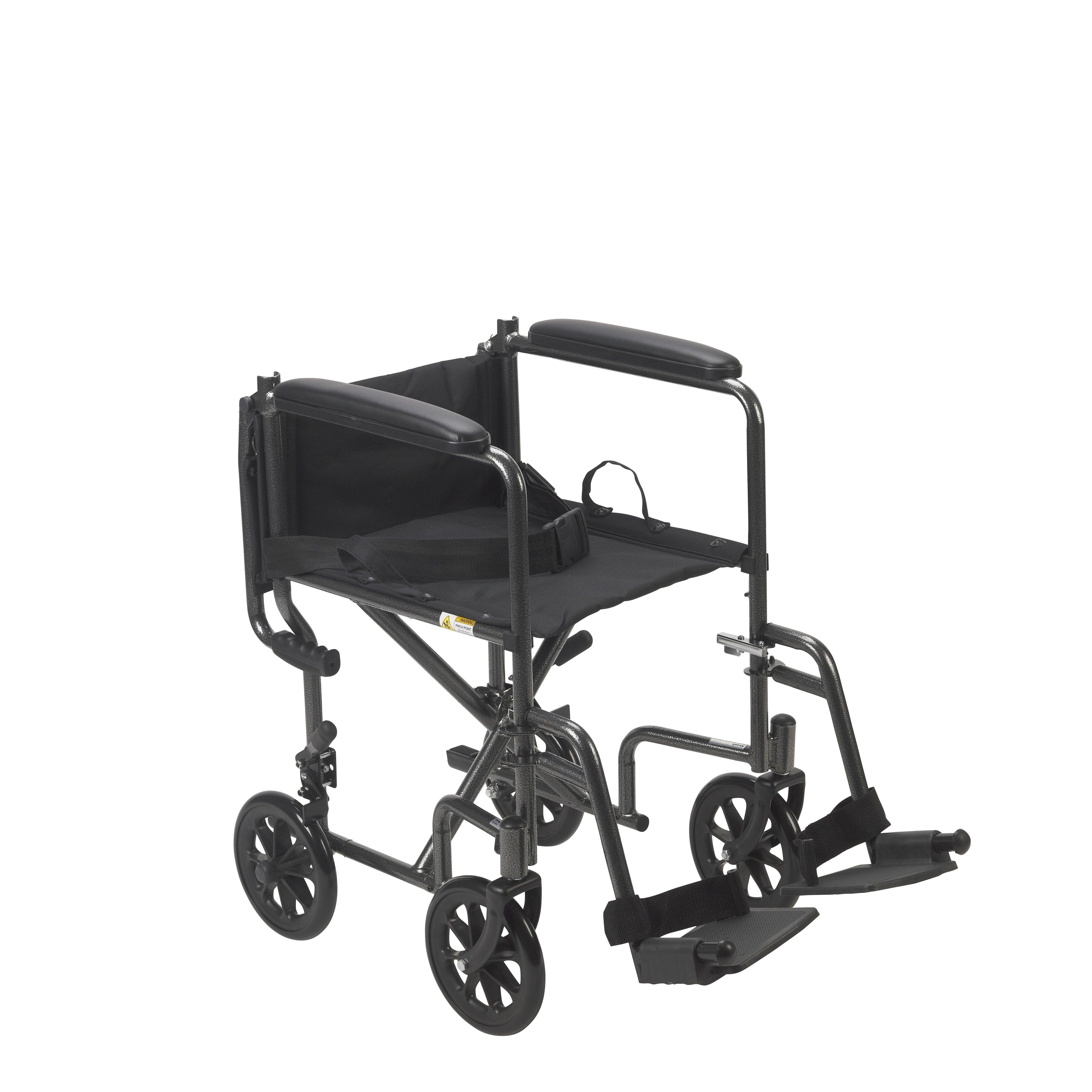 Drive Medical Lightweight Steel Transport Wheelchair