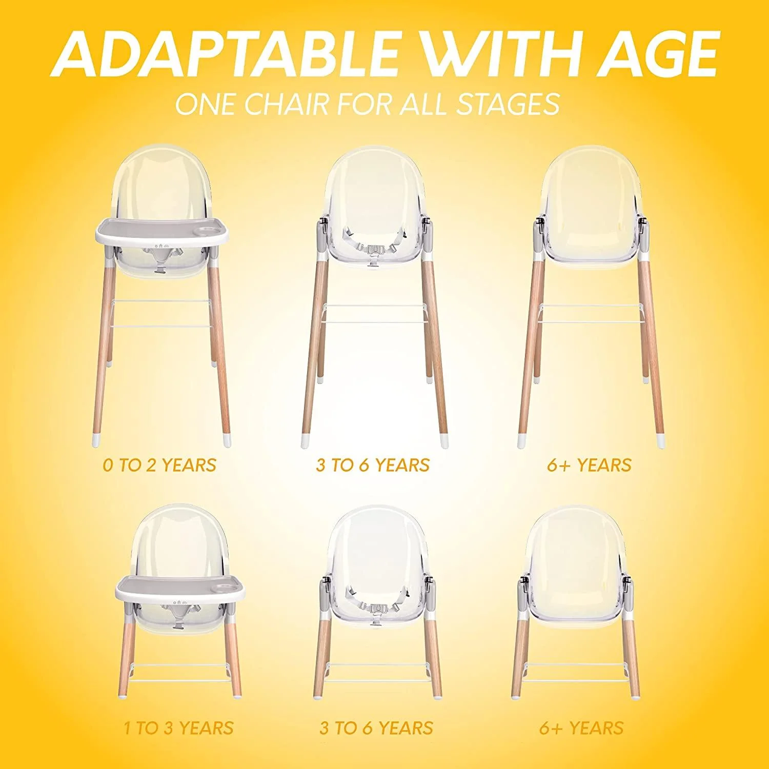 Children of Design Deluxe High Chair - Grey