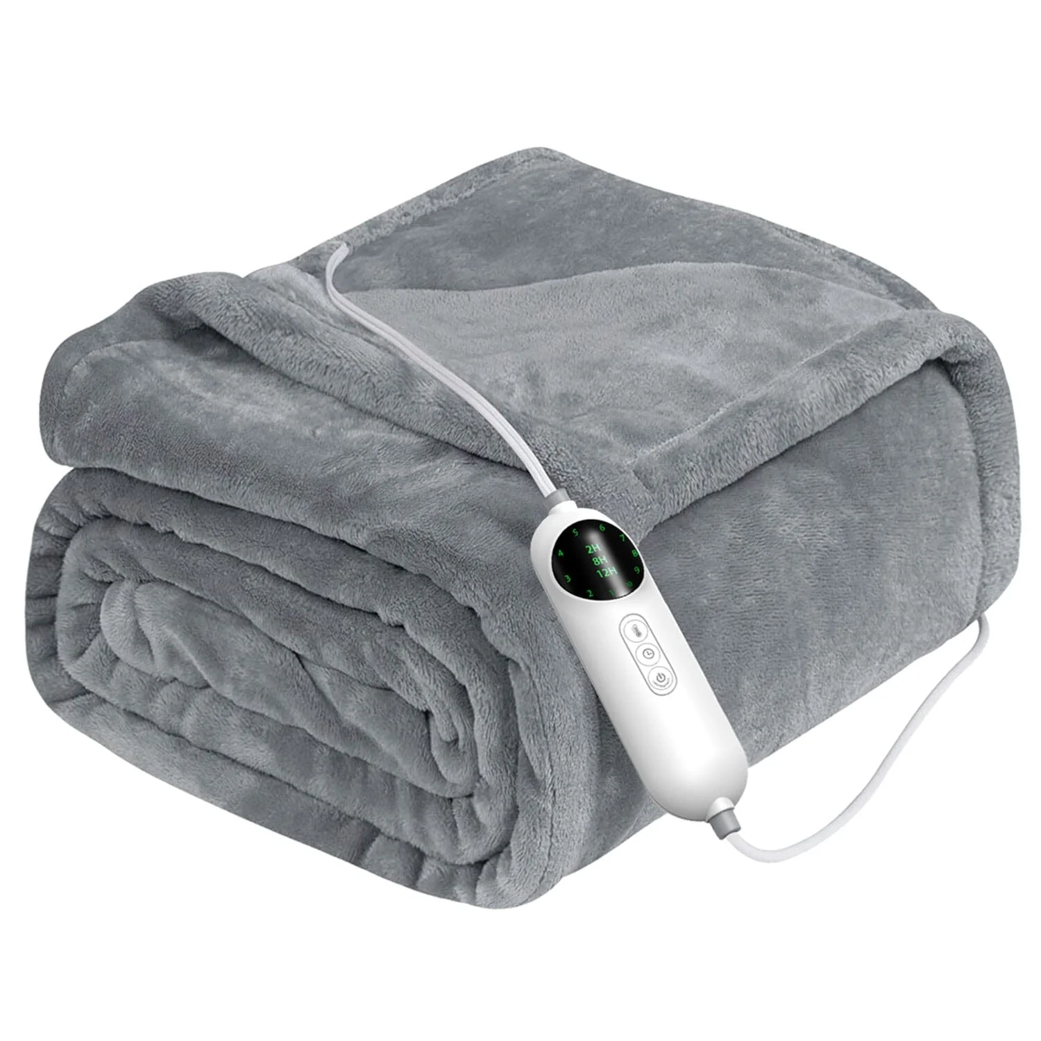 Electric Heated Throw Flannel Heated Blanket