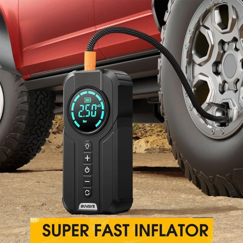 Car Jump Starter Air Pump Portable Air Compressor Multi-function Tire Inflator