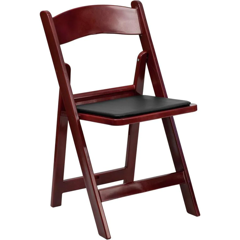 1000 lb. Capacity Resin Folding Chair with Vinyl Padded Seat