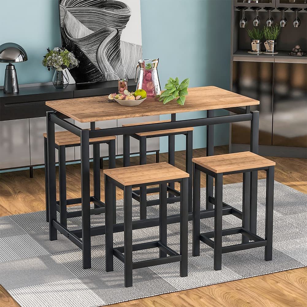 5-Piece Set: Kitchen Table and Chairs Set