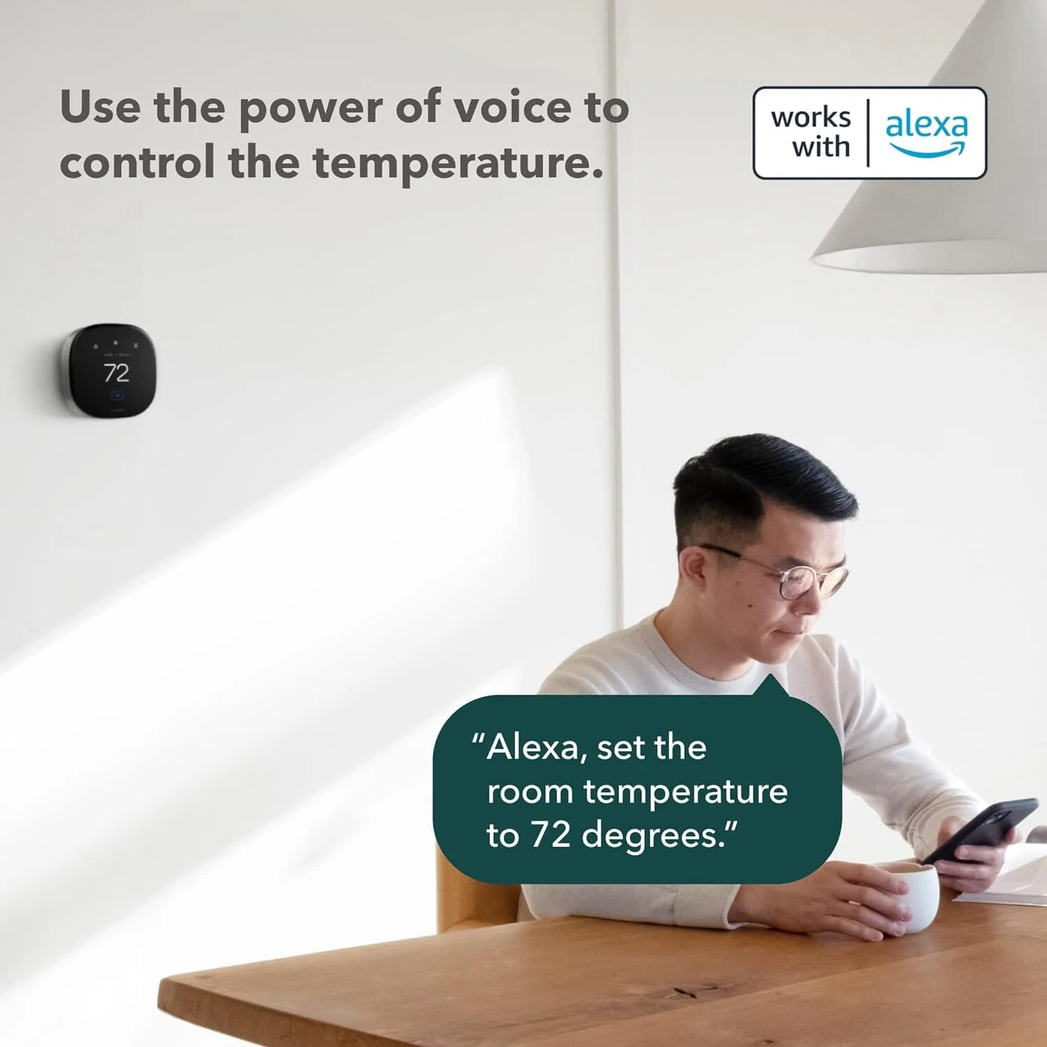 ecobee New Smart Thermostat Premium with Smart Sensor and Air Quality Monitor  (Refurbished)