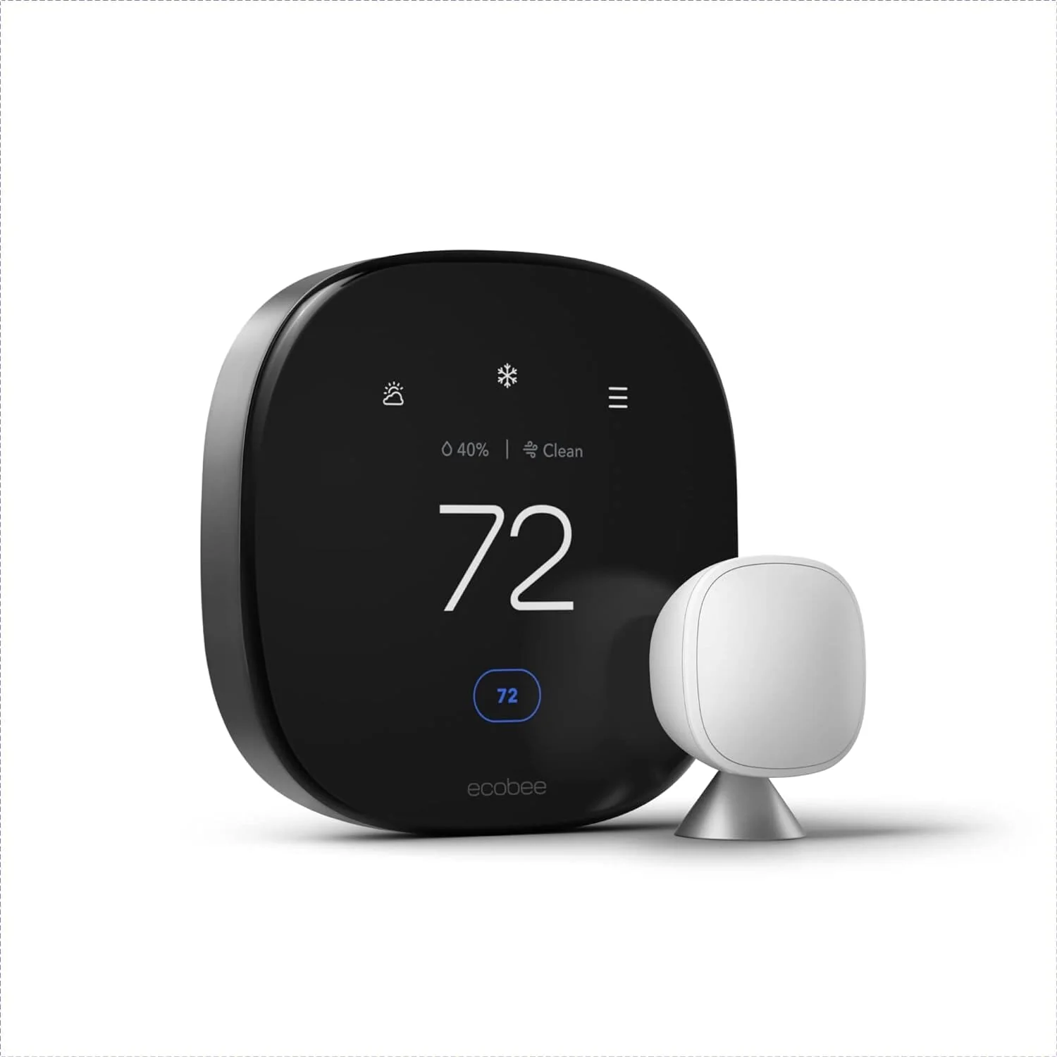 ecobee New Smart Thermostat Premium with Smart Sensor and Air Quality Monitor (Refurbished)