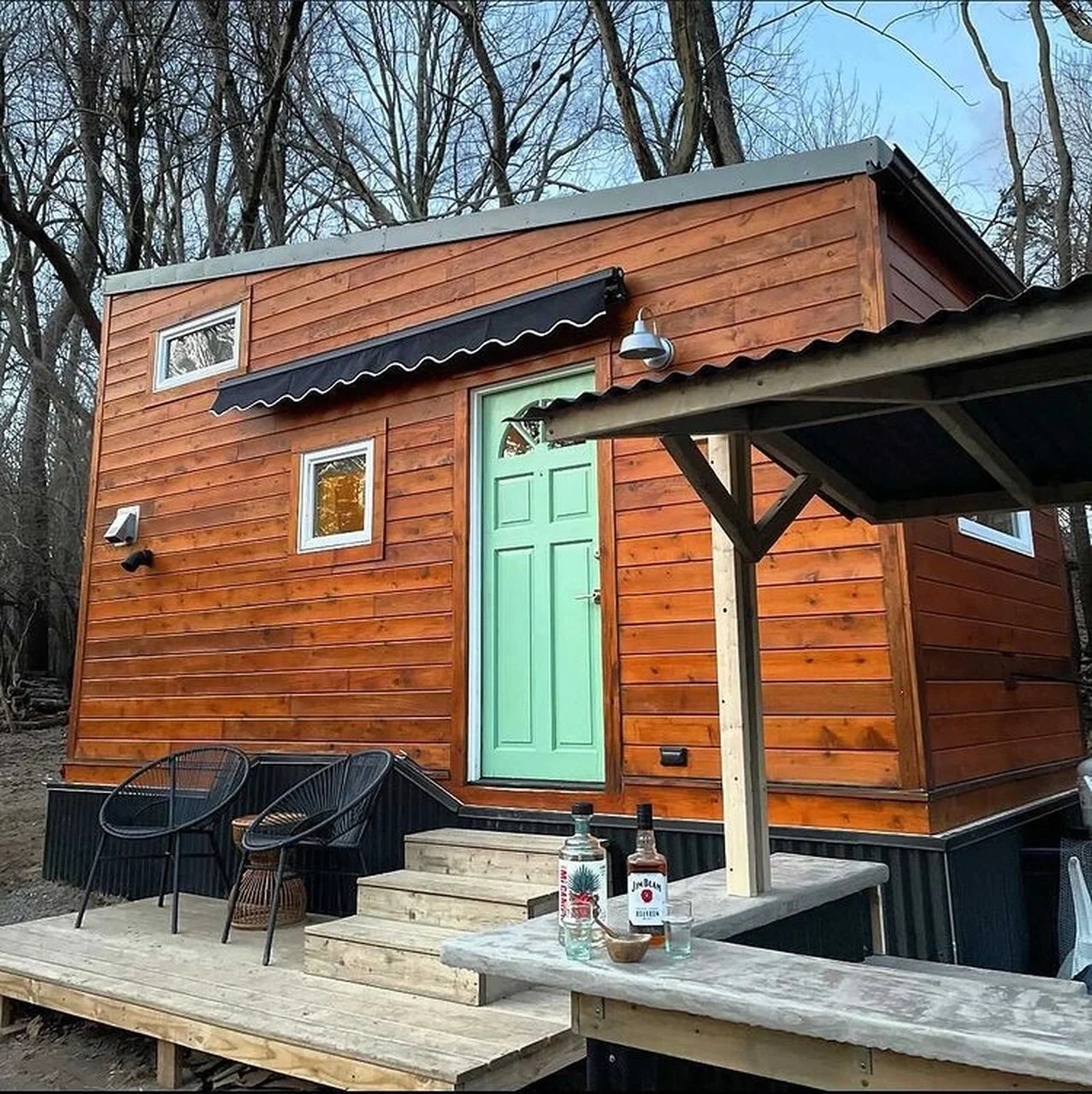 Aleko Retractable Black Frame Patio Awning 13 x 10 Feet - Black