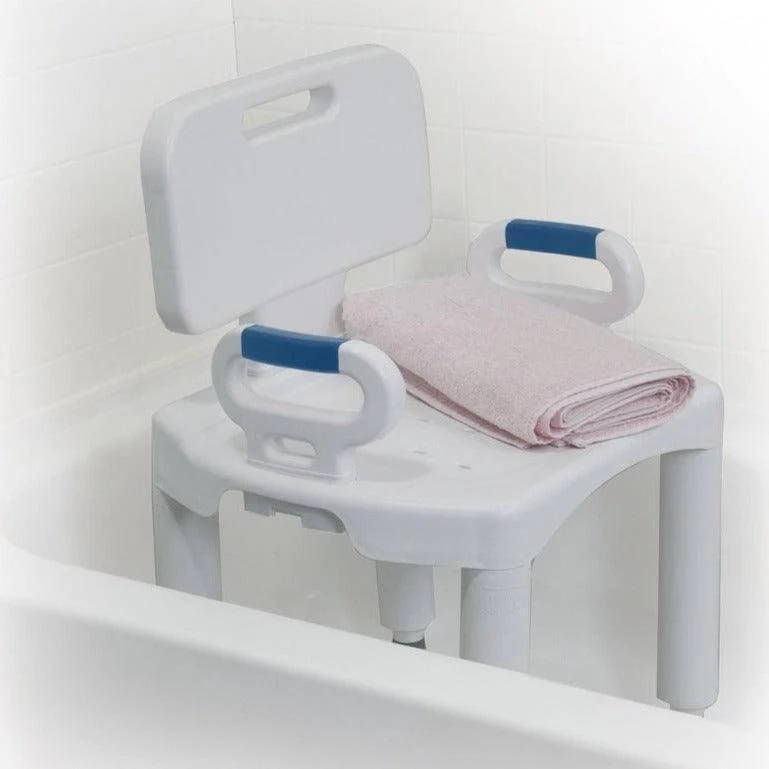 Drive Medical Premium Series Shower Chair with Back and Arms