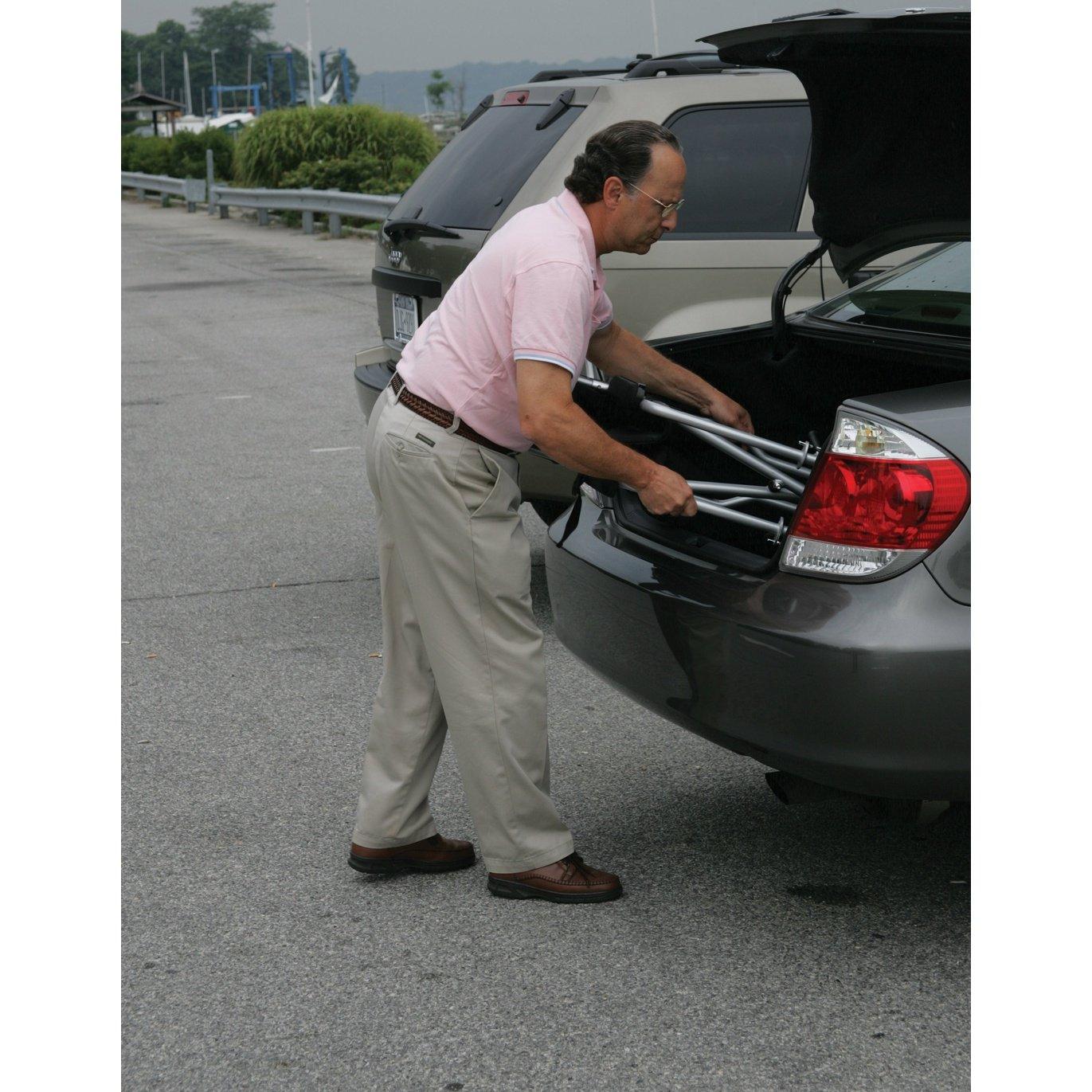 Drive Medical Flyweight Lightweight Transport Wheelchair with Removable Wheels