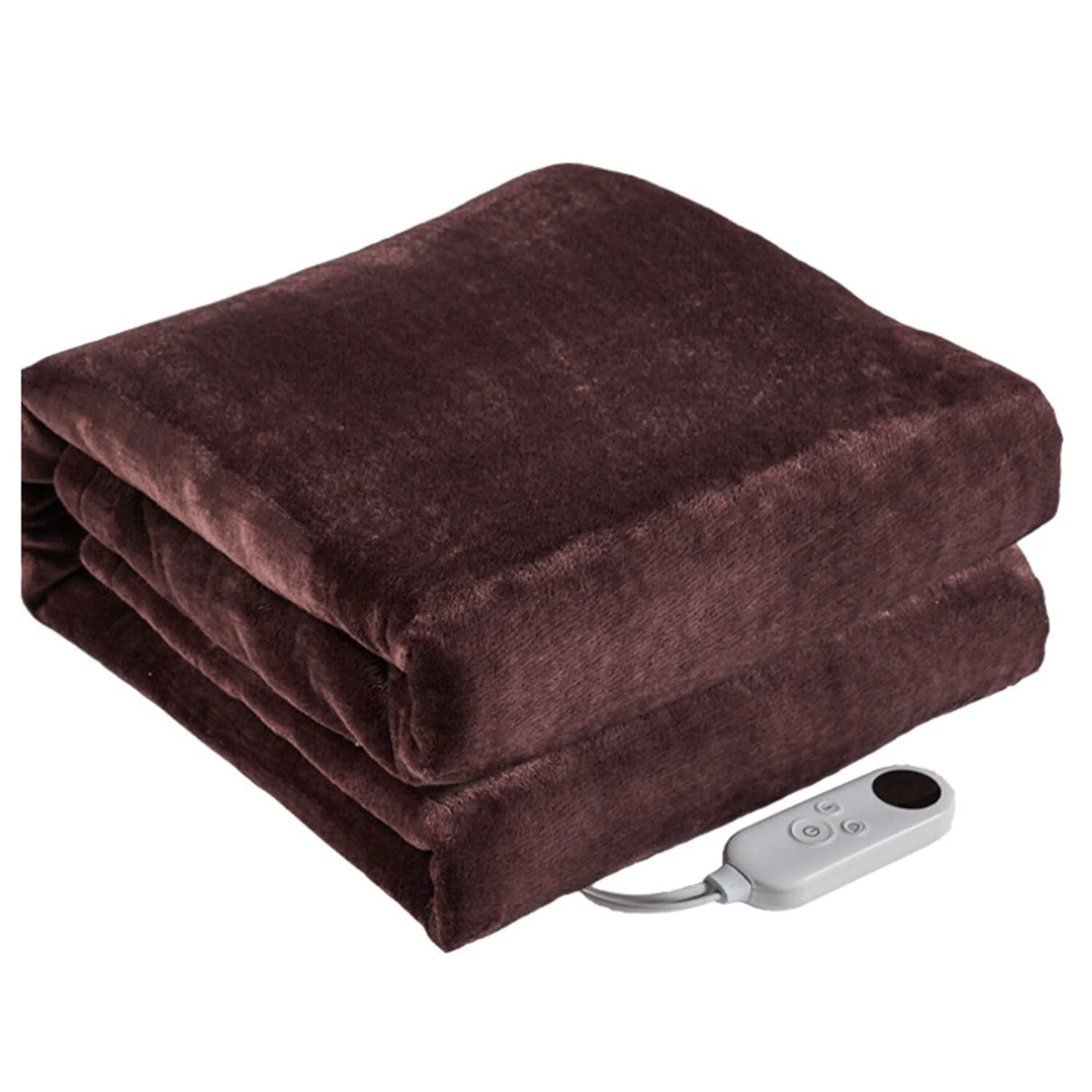 Electric Heated Flannel Throw Blanket