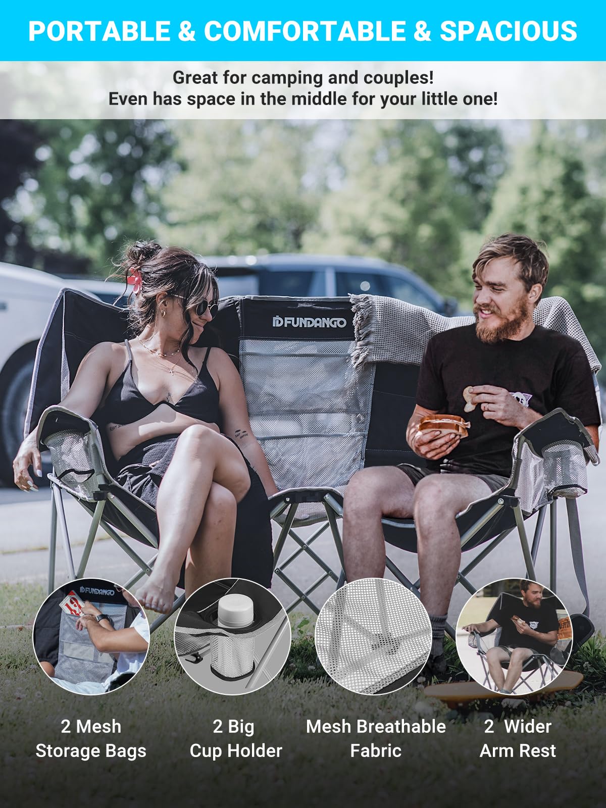 FUNDANGO Double Sofa Chair