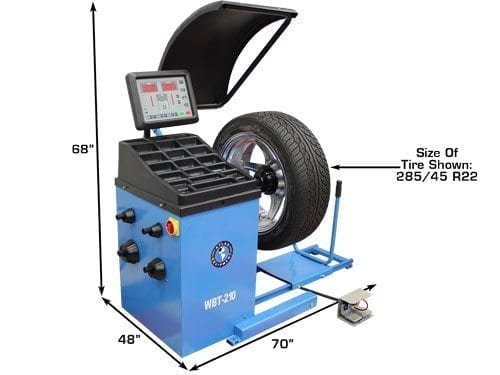 Atlas ATWBT-210 Heavy Duty Computer Truck Tire Balancer