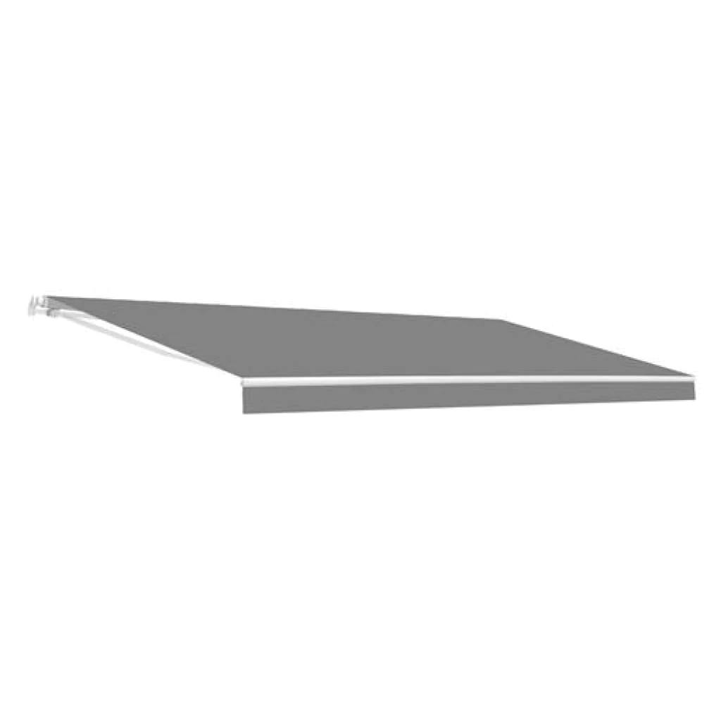 Aleko Retractable Patio Awning 12x10 Feet Gray AW12X10GY80-AP