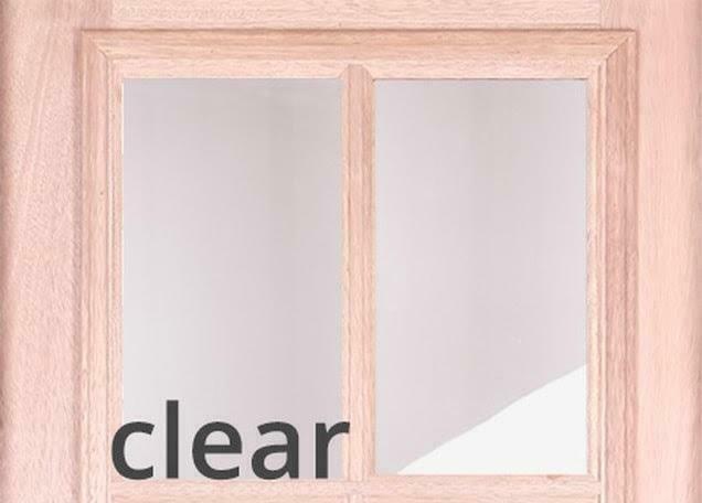 3 ft. x8 ft. Craftsman Exterior Mahogany Door Slab 8 Lite