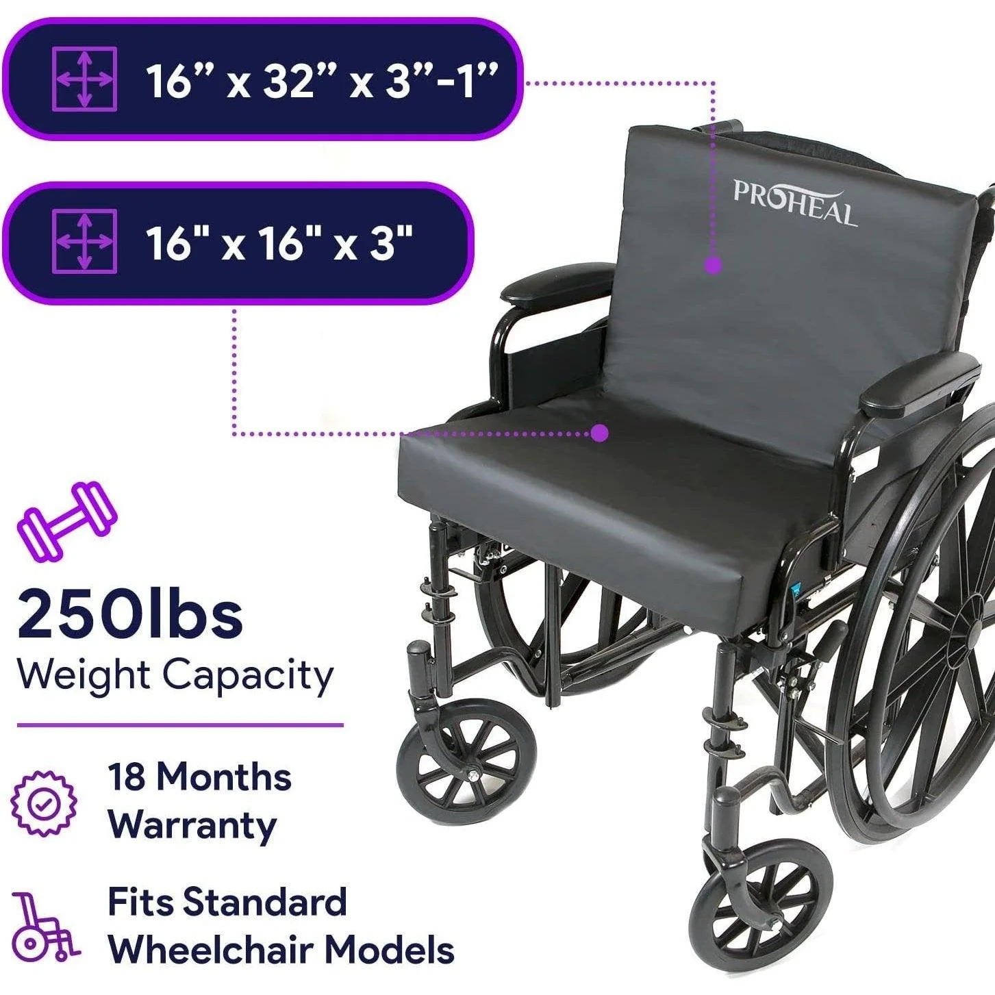 Wheelchair Back And Lumbar Pillow Set