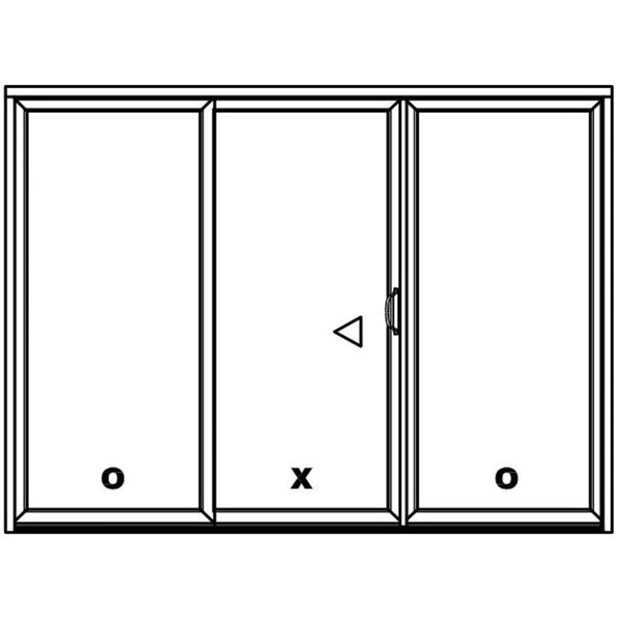 3 Panel Sliding White Patio Door (Custom)