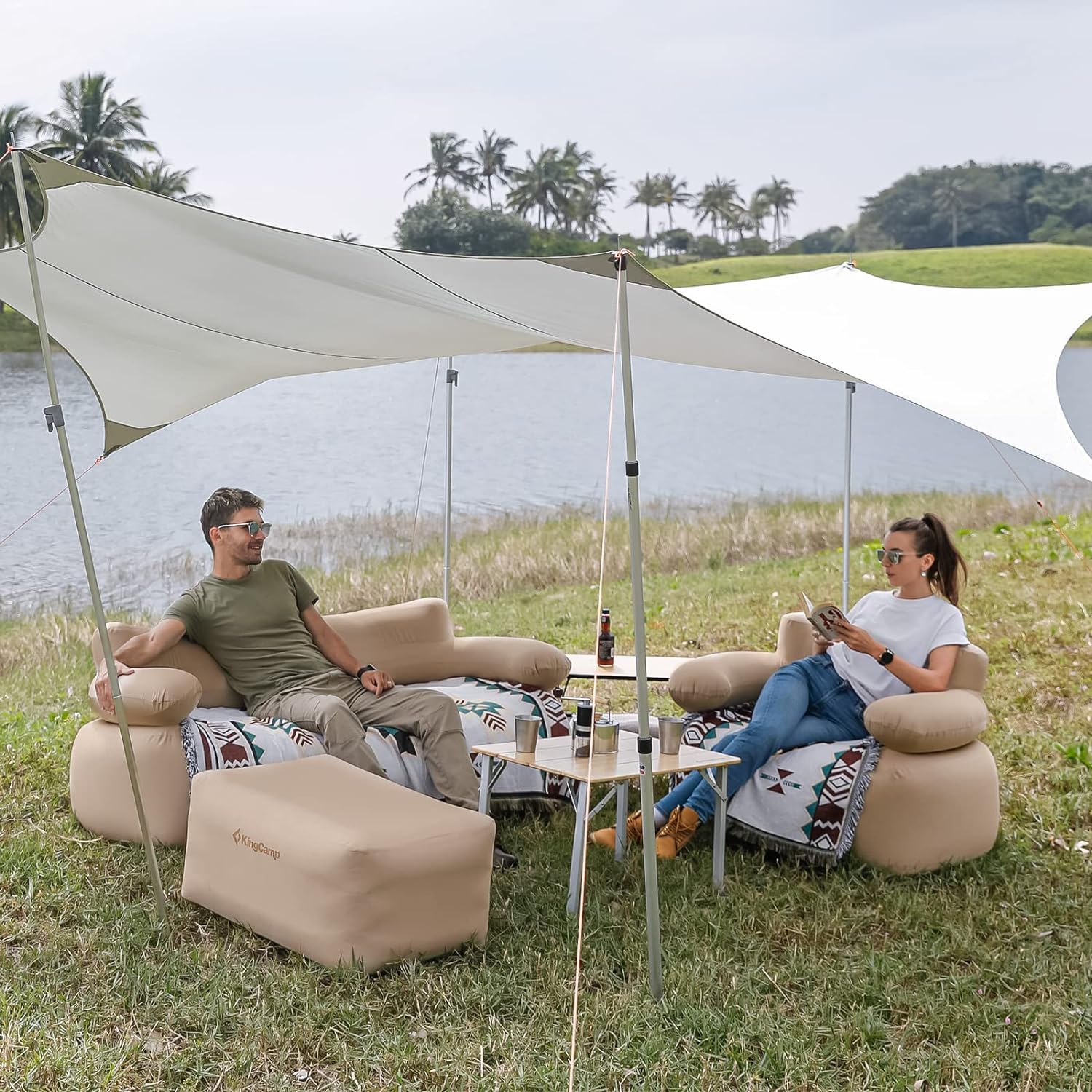 KingCamp SMASHING 70 Single Inflatable Sofa Set