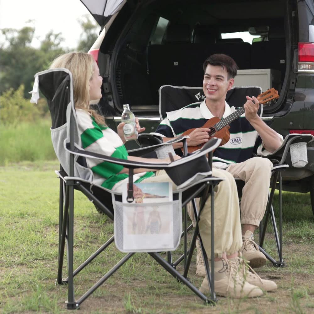 KingCamp XL Armschair of 2 Extra-Large Folding Chair