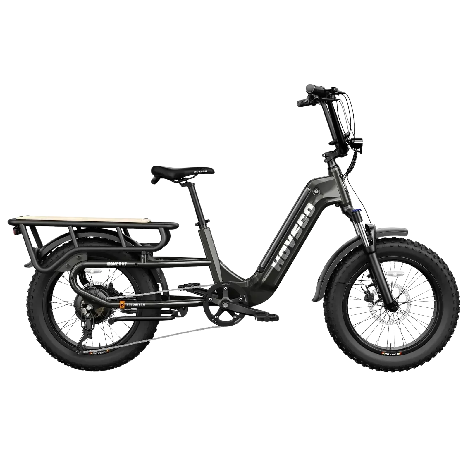 Hovsco HovCart Fat Tire Step Thru Cargo Electric Bicycle 7 Speed 20