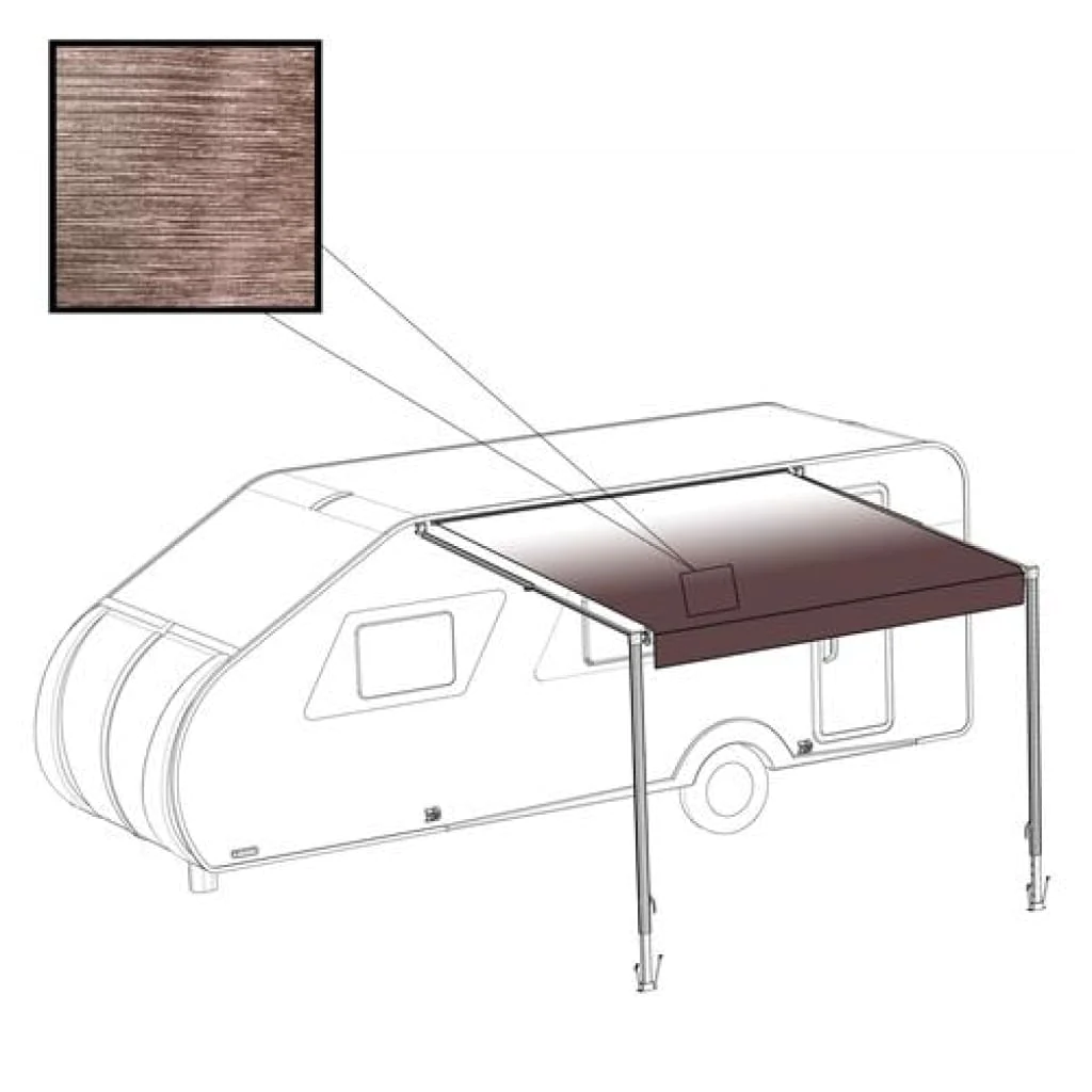 Aleko Retractable RV/Patio Awning 16 x 8 Feet Brown Fade RVAW16X8BRN13-AP