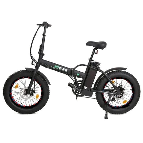 Ecotric 48V Folding 500W Electric Fat Tire City Bike