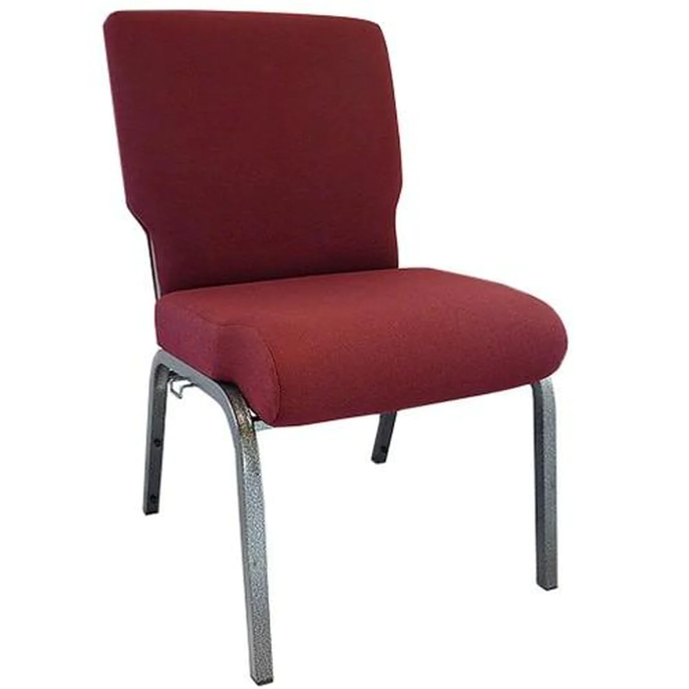 Advantage 20.5 Inch Width Church Chair - Silver Vein Frame