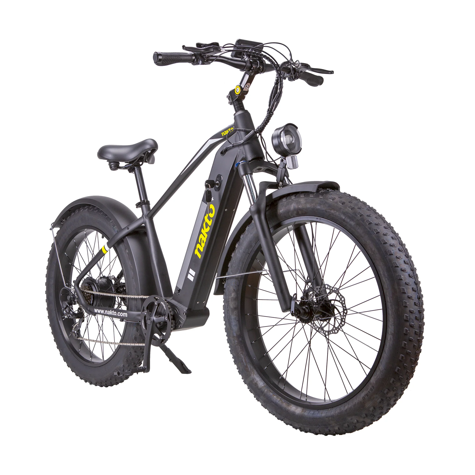 NAKTO F6 Fat Tire Electric Bicycle 6 Speed 26