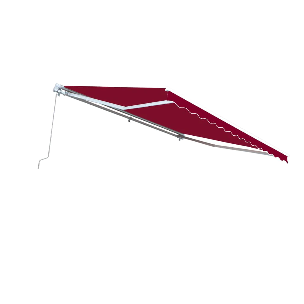 Aleko Retractable Patio Awning 10x8 Feet Burgundy AW10X8BURG37-AP