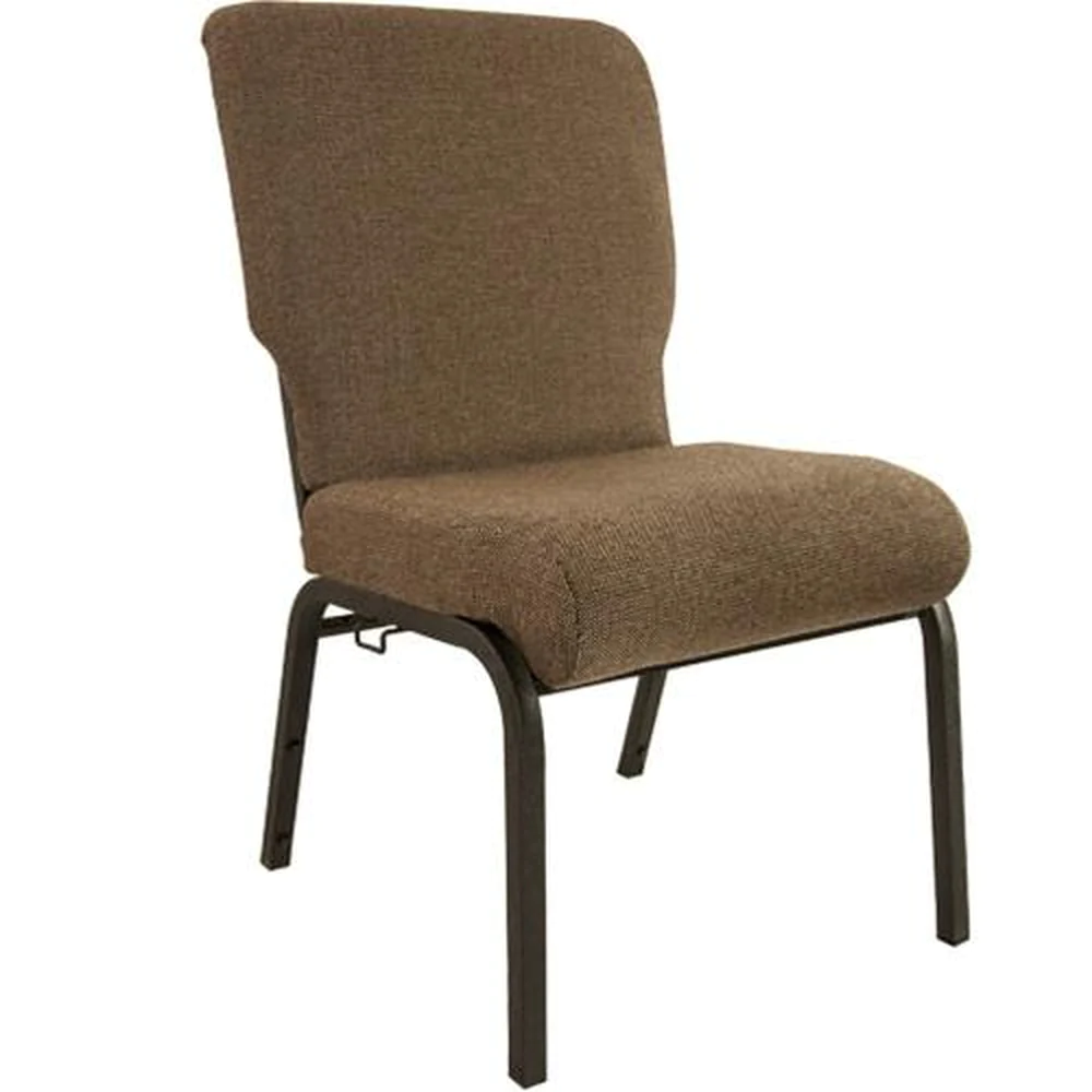 Advantage 20.5 Inch Width Church Chair - Textured Black Frame