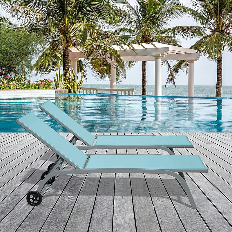 Chaise Lounge Outdoor Set - 2 Chairs