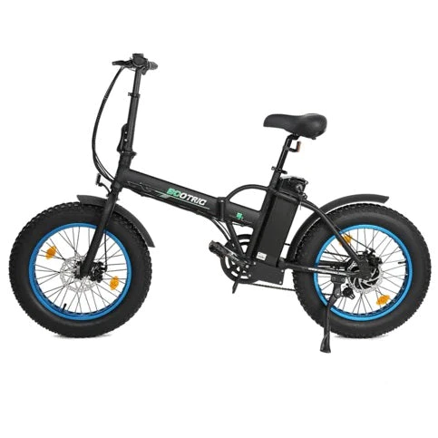 Ecotric Portable Folding 500W Electric Fat Tire City Bike