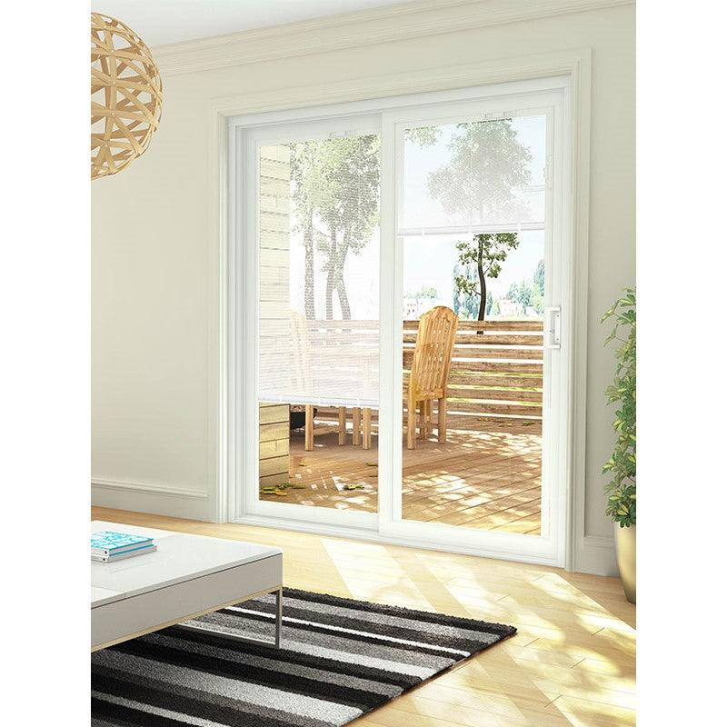3 Panel Sliding White Patio Door (Raise & Lower Blinds)