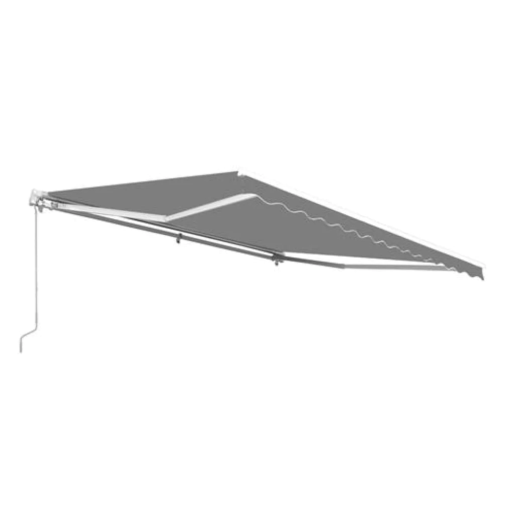 Aleko Motorized Retractable Patio Awning 12x10 Feet Gray AWM12X10GY80-AP