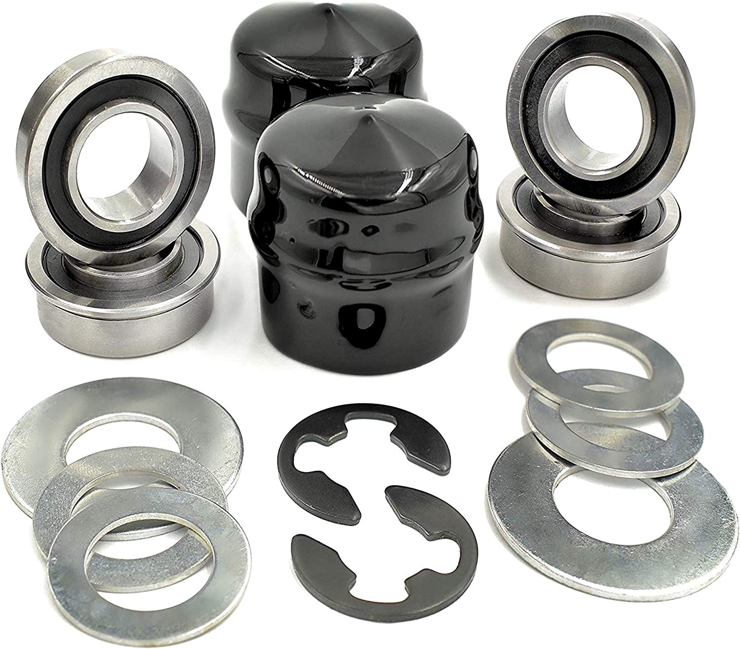 HD Switch Front Wheel Bushing to Bearing Conversion Kit For Husqvarna Replaces 532009040, 9040H, 532124959, 5920H, 9040HR, 9040N Husqvarna Sears Craftsman AYP (4 Pack)