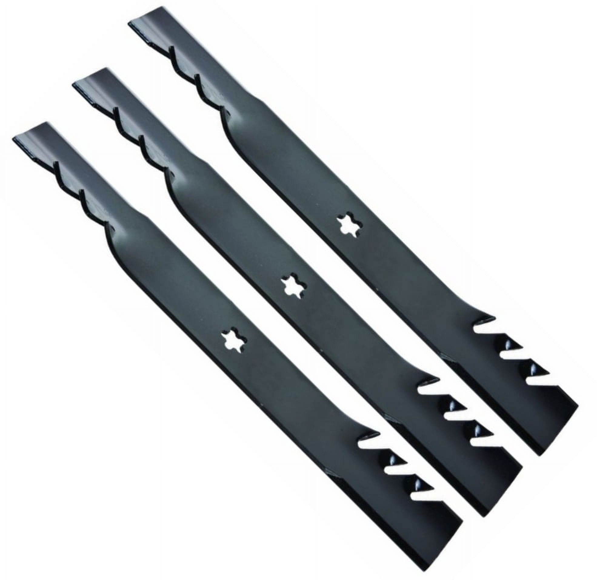 Set of 3, Longer Life 595-605 Gator Fusion G5 3-In-1 Mulching Blades to Replace 187254, 187255,187256, 532187254, 532187255, 532187256: Craftsman, Poulan, Husqvarna, Made in USA