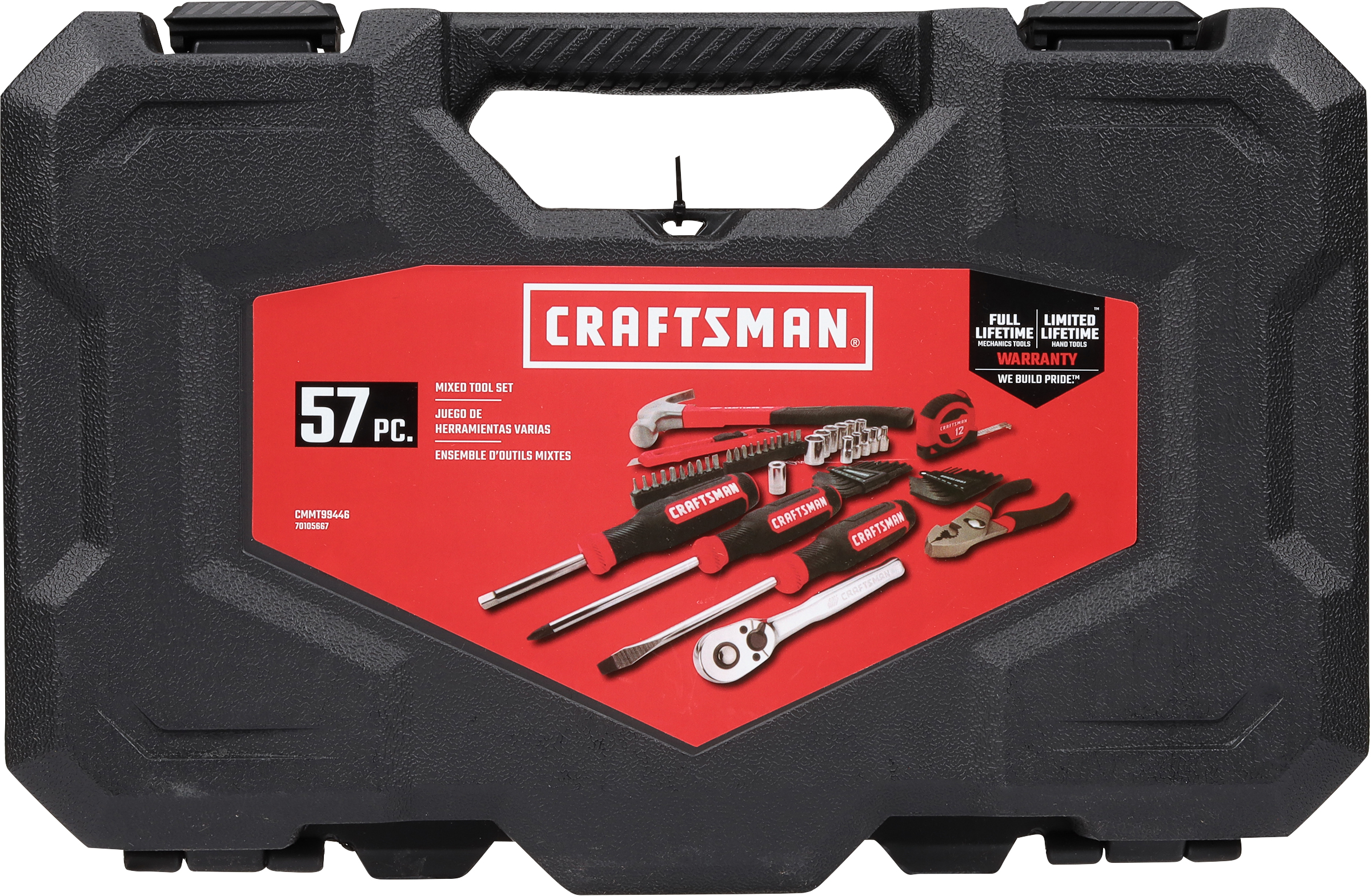 Craftsman Home Tool Kit / Mechanics Tools Kit, 57-Piece (CMMT99446) Sets