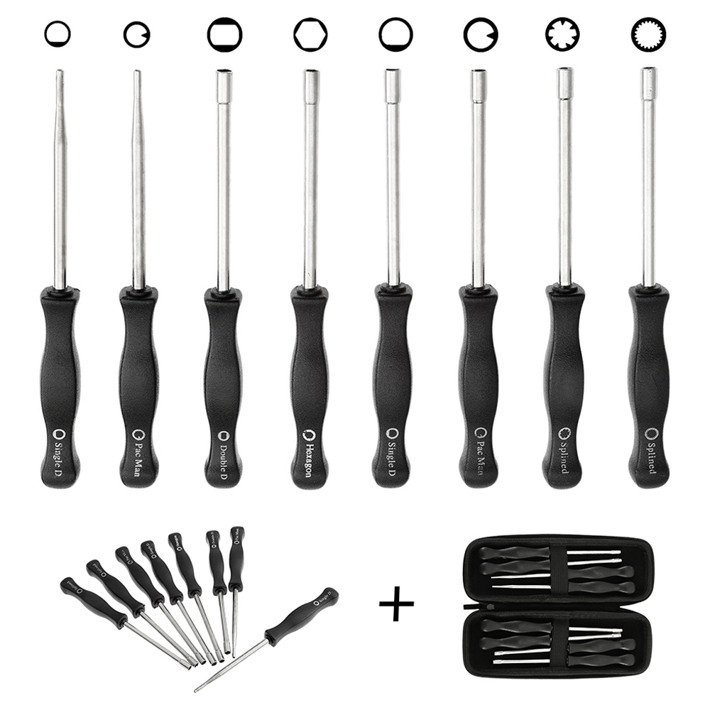 JTWEEN 8PCS Craftsman Screwdriver Splined Carb Carburetor Adjusting Chainsaw Tools Set