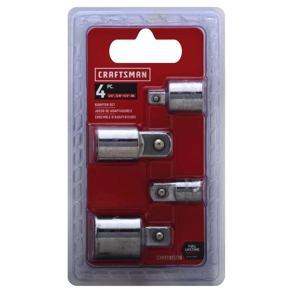 Craftsman 4 Piece Drive Size Adapter Set