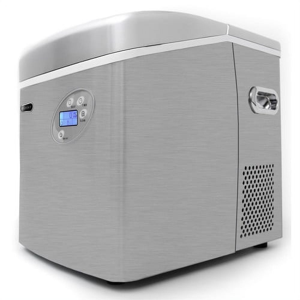 Whynter Portable Ice Maker with 49lb Capacity Stainless Steel with Water Connection