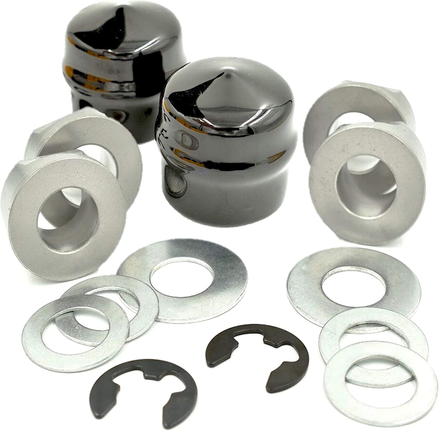 HD Switch Front Wheel Bearing Bushing & Hardware Rebuild Kit Fits Husqvarna Craftsman AYP Poulan Huskee Weed Eater Roper Ryobi 532124959 532009040 583652701 106732X613 491334MA Lawn Mower Tractor
