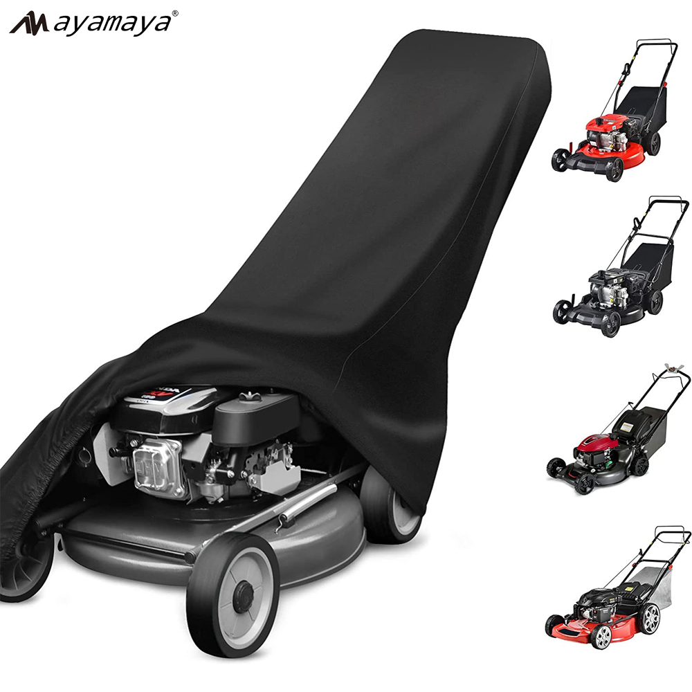 Ayamaya Waterproof Push Lawn Mower Cover Outdoor, Heavy Duty Universal Rain Snow UV Protection with Storage Bag  for Greenworks, Craftsman, Husqvarna and More
