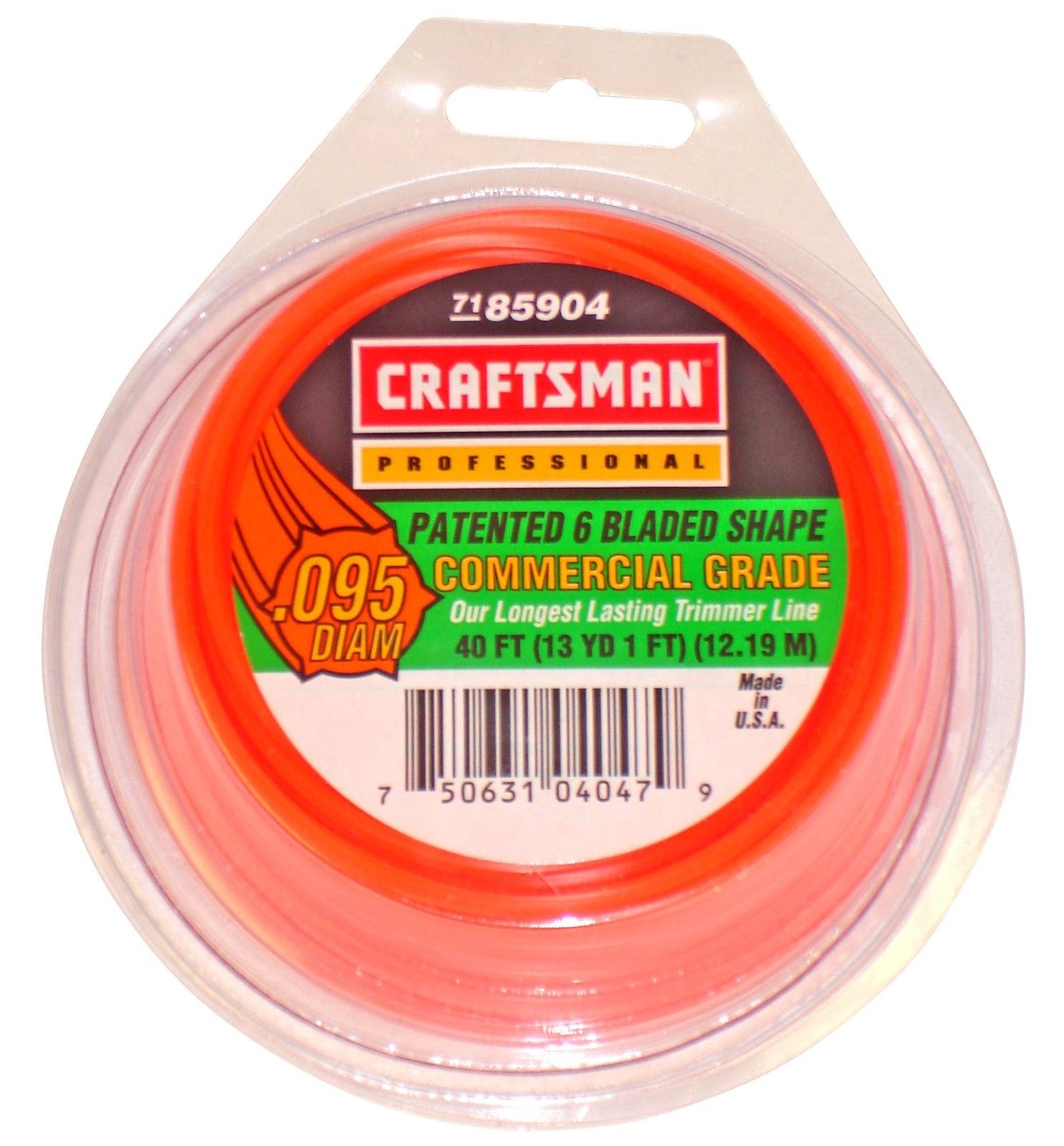 Craftsman 85904 Line Trimmer Cutting Line, 0.095-in Genuine Original Equipment Manufacturer (OEM) Part