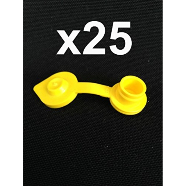 25 - Vintage Yellow Gas Can Vent Caps Blitz Craftsman Chilton Septer Wedco