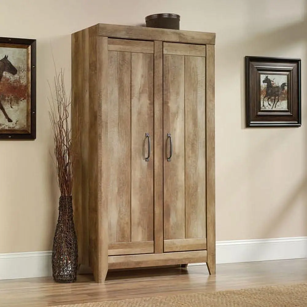 Sauder Adept Wide Accent Cabinet, Craftsman Oak Finish