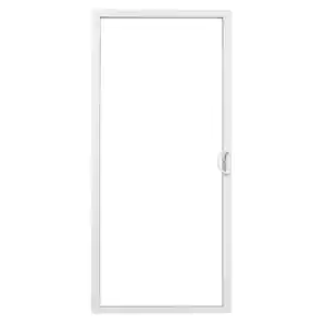 American Craftsman 72 in. x 80 in. 50 Series White Vinyl Sliding Patio Door Fixed Panel, Low-E SC Glass, Universal Handing